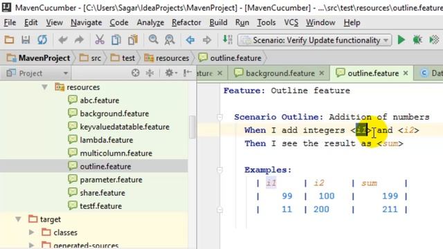 Scenario outline examples in Cucumber смотреть онлайн