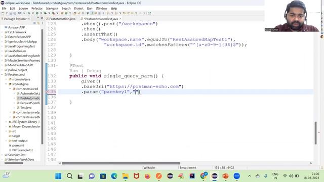 How to Automation Single Query Param API Testing part-43 смотреть онлайн