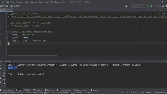 Sử dụng Python thay thế thông tin trong văn bản - Replace Function-Class1 смотреть онлайн