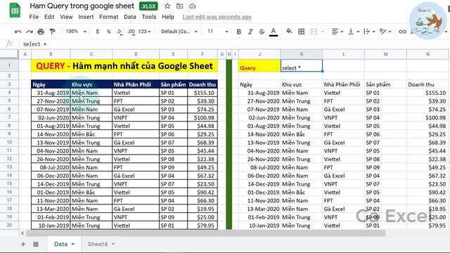 Cách sử dụng hàm Query trong Google Sheet siêu hay bạn cần biết смотреть онлайн