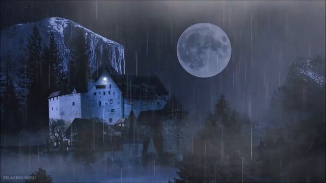 Scary Thunderstorm Sounds on a Haunted Castle | Sleep with Rain, Thunder and Creepy Animal Noises смотреть онлайн