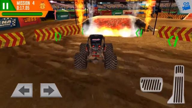 MONSTER TRUCK ARENA VIDEO GAME - DRIVING THE BIGGEST AND MOST EXCITING MONSTER TRUCK ON RAMPS смотреть онлайн
