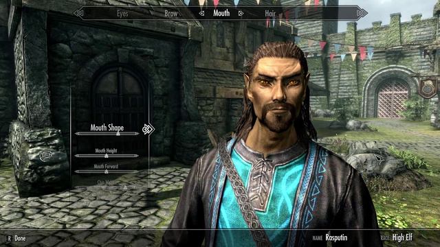 Skyrim Male High Elf Character Creation - NO MODs - PC смотреть онлайн