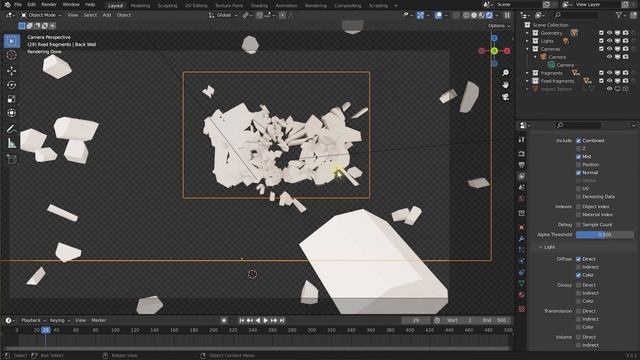 3D Destruction Effects in Blender & After Effects | VFX Tutorial смотреть онлайн