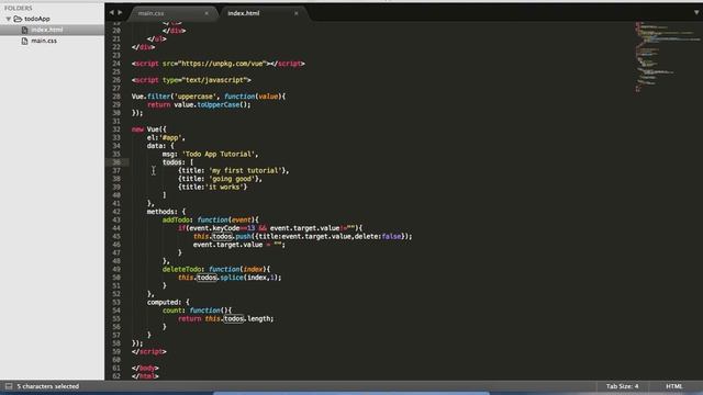 Vue Todo Basic App - Part 2 смотреть онлайн