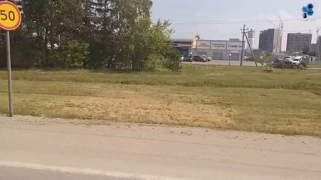 Тюмень. Строительство примыкания дороги от Тюменской Слободы к Московскому тракту (01.07.2021). смотреть онлайн