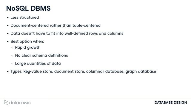 Picking a Database Management System DBMS | SQL смотреть онлайн