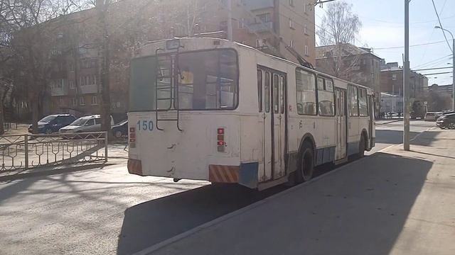 Троллейбус Екатеринбурга, борт номер 150,маршрут 6 смотреть онлайн