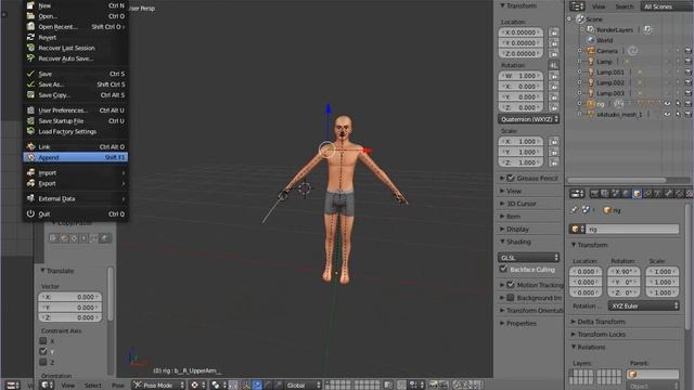 [Blender]How to append accessories to the hand смотреть онлайн