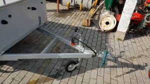 Прицеп 2.50х1.35 Оцинкованный, борта фанера 9.0мм. Пол фанера 12мм.