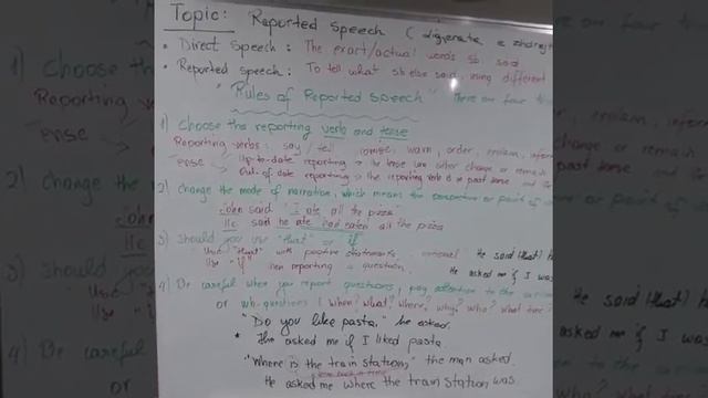 Rules of Reported Speech смотреть онлайн