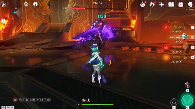 DPS Sucrose C6 vs Childe | Genshin Impact смотреть онлайн