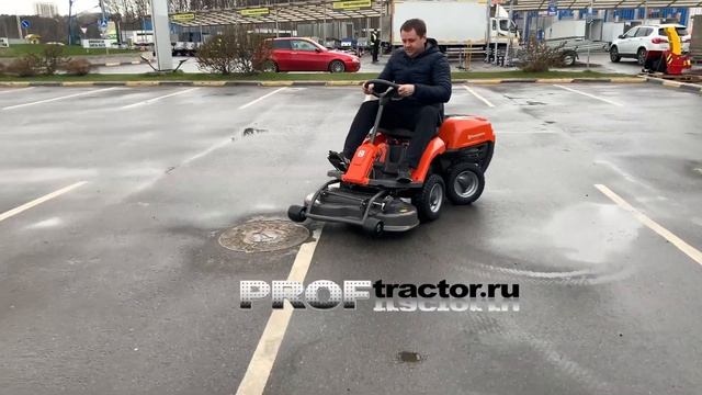 Тест-драйв садового райдера Husqvarna R112C смотреть онлайн