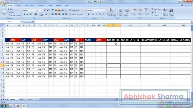 Exercise 43 | Excel Practice Book | How To Make Fee Report In Ms Excel смотреть онлайн