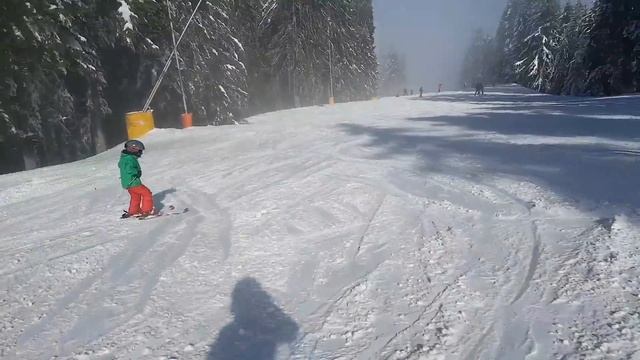 Боровец спуск с горы Borovets ski 2019