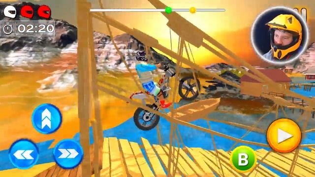 Tricky Bike Racing With Crazy Rider 3D - New Bike Stunts - Android Gameplay 2018 смотреть онлайн