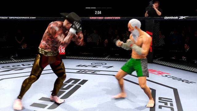 Horseman of the apocalypse Dead vs. Old Bruce Lee - EA sports UFC 4 Rematch смотреть онлайн