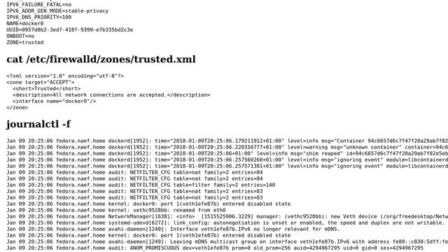 Unix & Linux: Docker Firewalld/iptables WARNING: COMMAND_FAILED смотреть онлайн