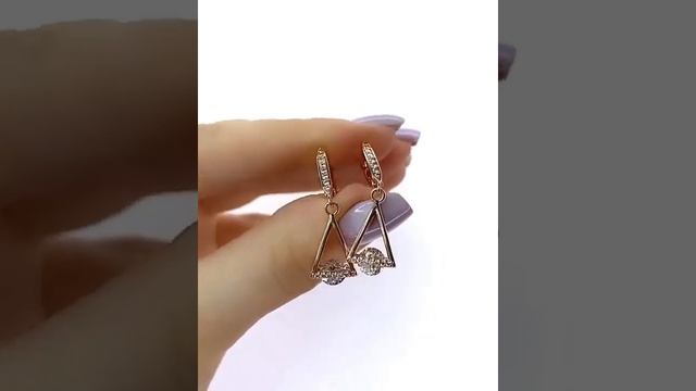 Серьги из дубайского золота с покрытием 18 карат. смотреть онлайн