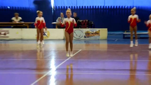Спортивная аэробика. Первое выступление Даши 2 (вид с другой камеры) смотреть онлайн