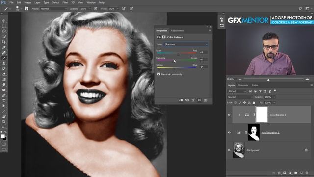 Colorize Black and White Portrait in Adobe Photoshop Urdu / Hindi смотреть онлайн