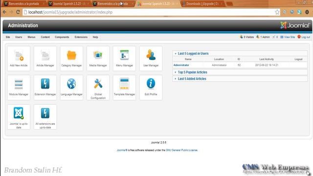 2. Curso Joomla 2.5: Migrar de Joomla 1.5 a joomla 2.5 - Servidor Local смотреть онлайн