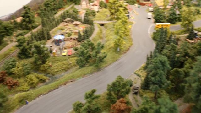 Modelleisenbahn Stockheim Im Modellbahnhof Stockheim. Модель железной дороги в Германии.
