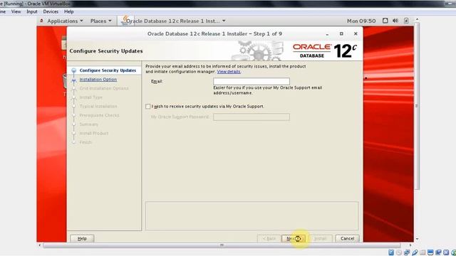 oracle 12c software installation in VM смотреть онлайн