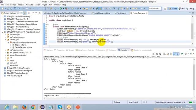 Online Batch 2 - Day 12 - TestNG Adv test suite, class, package, groups смотреть онлайн