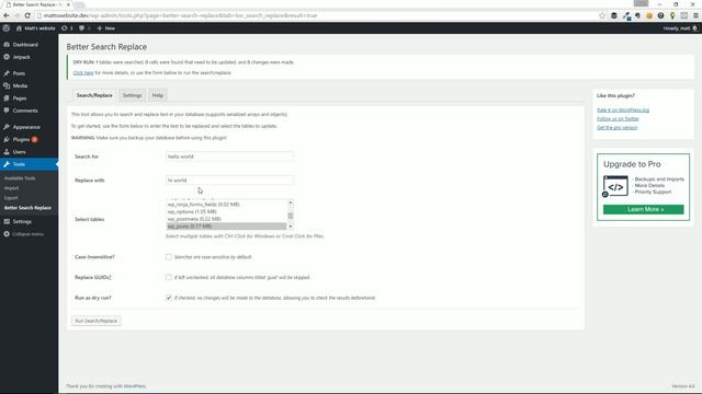 How to search replace content in WordPress | Better Search Replace plugin смотреть онлайн