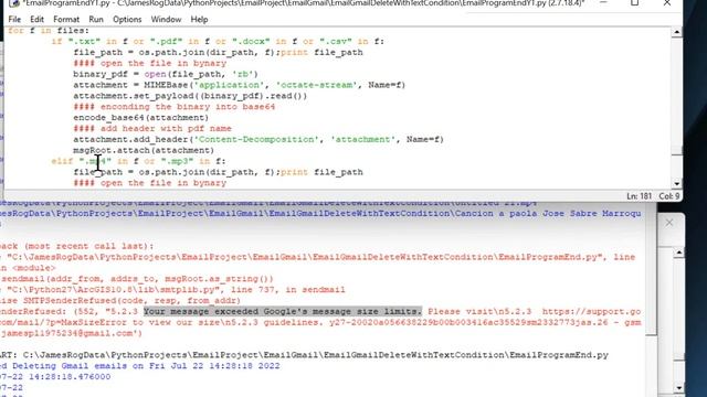 Updated Python how to create Gmail email and add multiple attachments. смотреть онлайн
