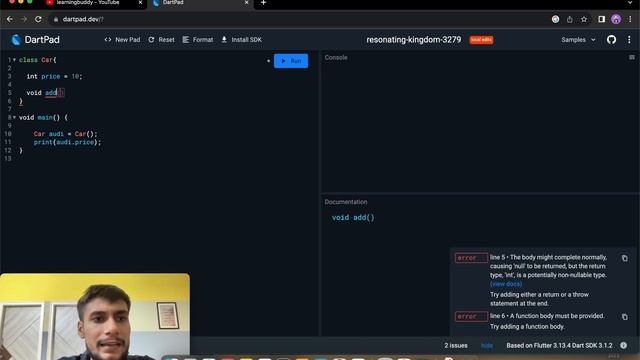 Instance variable and Instance Method in dart | Dart for beginner | #day36 #100 смотреть онлайн