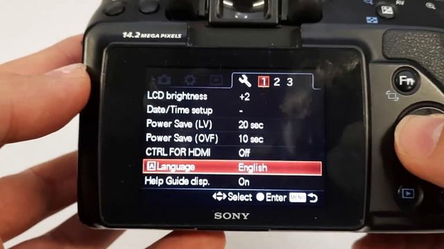 Sony Alpha a450 How to Change Language смотреть онлайн