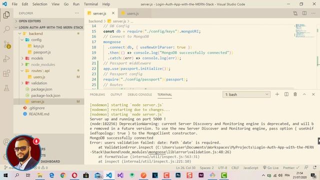 10 -Testing our API routes using Postman | Login /Auth Mern Stack смотреть онлайн