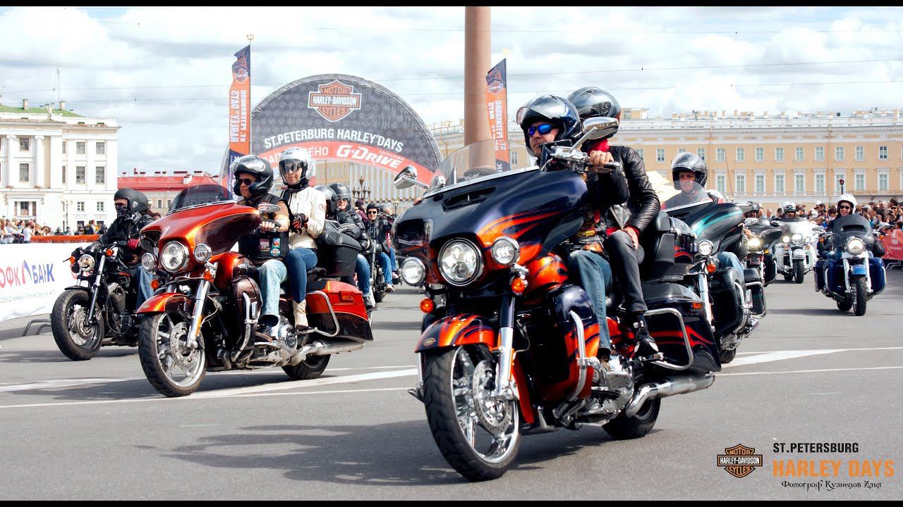 2ч. Мотопутешествие на ST.PETERSBURG HARLEY DAYS 2016 смотреть онлайн