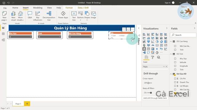 Power BI nâng cao | Tạo Dashboard quản lý bán hàng (Kèm file thực hành) смотреть онлайн
