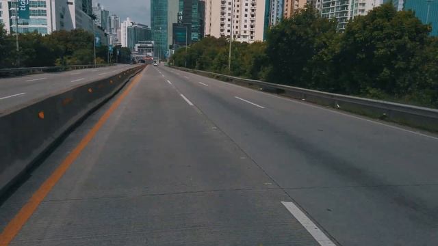 Panama City 4K. From Tocumen International Airport to Panama City. смотреть онлайн