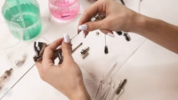 Введение в аэрографию. Урок 9. Чистка аэрографа Iwata Eclipce HP CS