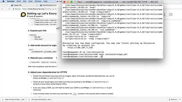 Discourse SSL Lets Encrypt Setup - Secure Your Discourse Forum смотреть онлайн