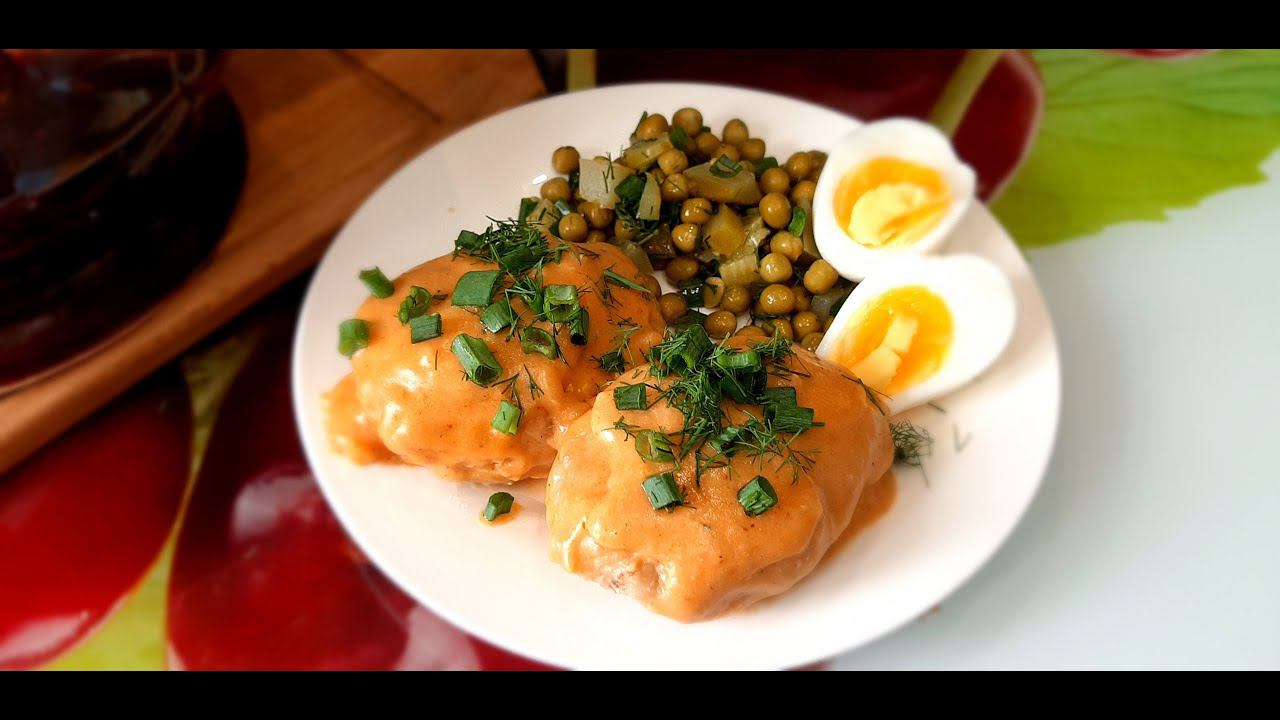 Котлеты томлёные в горшочке с ароматным соусом. смотреть онлайн