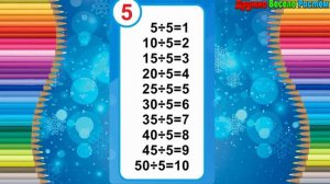 Таблица Деления на 5 - Быстрое Обучение Таблицы Деления