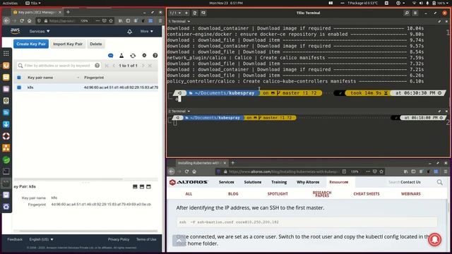 Deploying kubernetes using kubespray on AWS ec2 Instances part 2 смотреть онлайн
