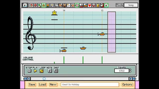 Uwa!! So Holiday♫ (Undertale) - Mario Paint смотреть онлайн