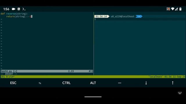 Python workflow with tmux and vim in Termux смотреть онлайн