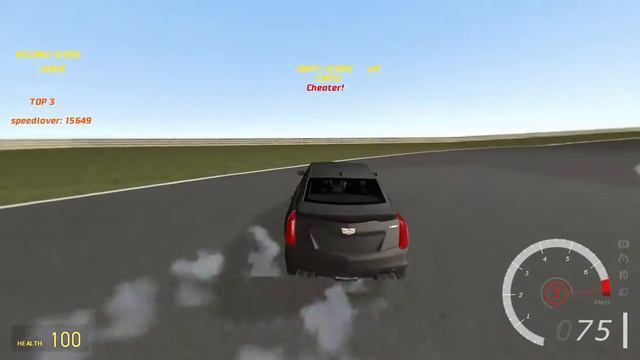 Cadillac CTS-V drift practice [simfphys] смотреть онлайн