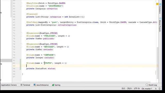 MAPEANDO UM ENUMERATOR NO HIBERNATE смотреть онлайн