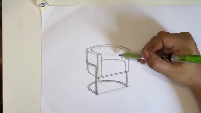 How to draw furniture sketch to marker lounge chair смотреть онлайн
