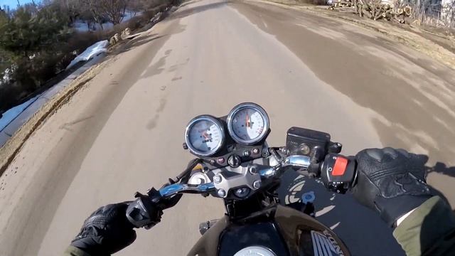 Honda CB600 - Первый выезд.