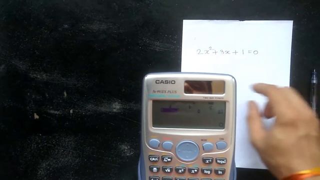 How to solve quadratic equation using scientific calculator CASIO fx-991ES PLUS смотреть онлайн