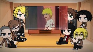 aot react to naruto/реакция атаки титанов на наруто